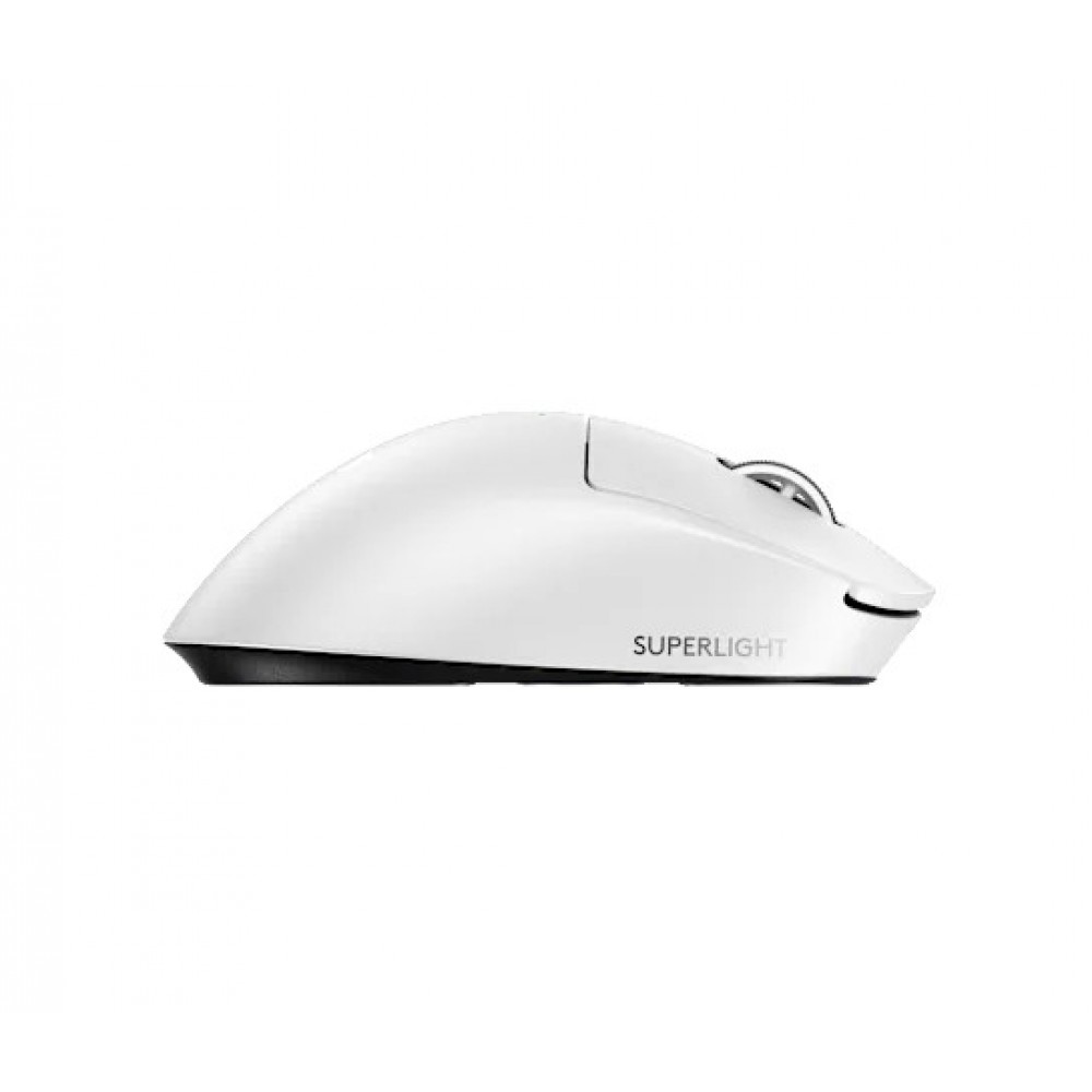 Logitech PRO X SUPERLIGHT 2 DEX – безжична гейминг мишка, 44000 DPI, Hero 2, 60g, бяла