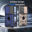 Калъф за Motorola Moto G87 / G77 / G67 5G PC + TPU с Въртяща се Стойка, Плъзгащ Капак за Камерата и Магнитна Пластина – 7 цвята