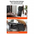Магнитен Калъф за Motorola Moto G87 / G77 / G67 5G с Въртящ се Пръстен, Сгъваема Стойка, Плъзгащ Капак за Камерата и Скрийн Протектор – 5 цвята