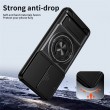 Магнитен Калъф за Motorola Moto G87 / G77 / G67 5G с Въртящ се Пръстен, Сгъваема Стойка, Плъзгащ Капак за Камерата и Скрийн Протектор – 5 цвята