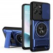 Магнитен Калъф за Motorola Moto G87 / G77 / G67 5G с Въртящ се Пръстен, Сгъваема Стойка, Плъзгащ Капак за Камерата и Скрийн Протектор – 5 цвята