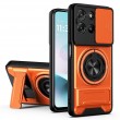 Магнитен Калъф за Motorola Moto G87 / G77 / G67 5G с Въртящ се Пръстен, Сгъваема Стойка, Плъзгащ Капак за Камерата и Скрийн Протектор – 5 цвята