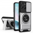 Магнитен Калъф за Motorola Moto G87 / G77 / G67 5G с Въртящ се Пръстен, Сгъваема Стойка, Плъзгащ Капак за Камерата и Скрийн Протектор – 5 цвята