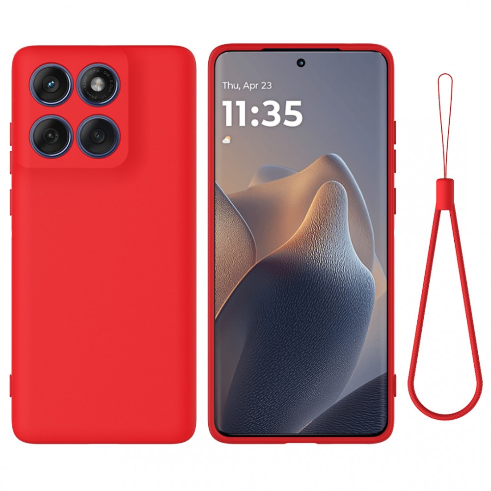 Калъф за Motorola Moto G87 / G77 / G67 5G от Течен Силикон с Мека Вътрешна Подплата и Скрийн Протектор – 4 цвята