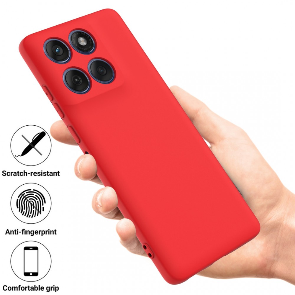 Калъф за Motorola Moto G87 / G77 / G67 5G от Течен Силикон с Мека Вътрешна Подплата и Скрийн Протектор – 4 цвята