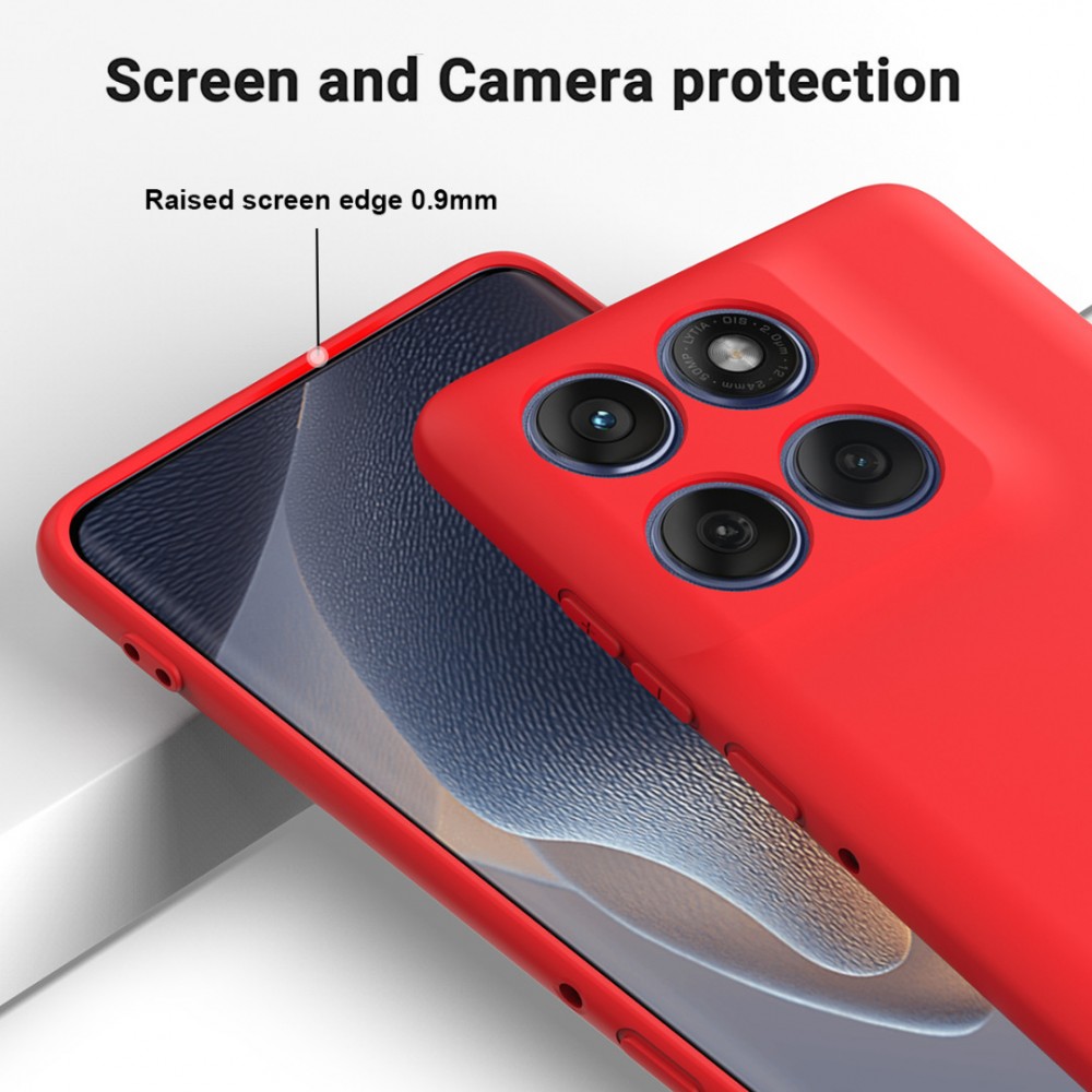 Калъф за Motorola Moto G87 / G77 / G67 5G от Течен Силикон с Мека Вътрешна Подплата и Скрийн Протектор – 4 цвята