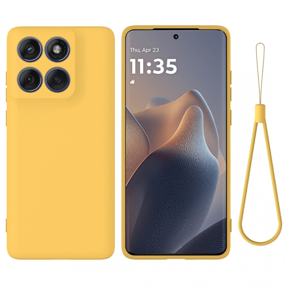 Калъф за Motorola Moto G87 / G77 / G67 5G от Течен Силикон с Мека Вътрешна Подплата и Скрийн Протектор – 4 цвята