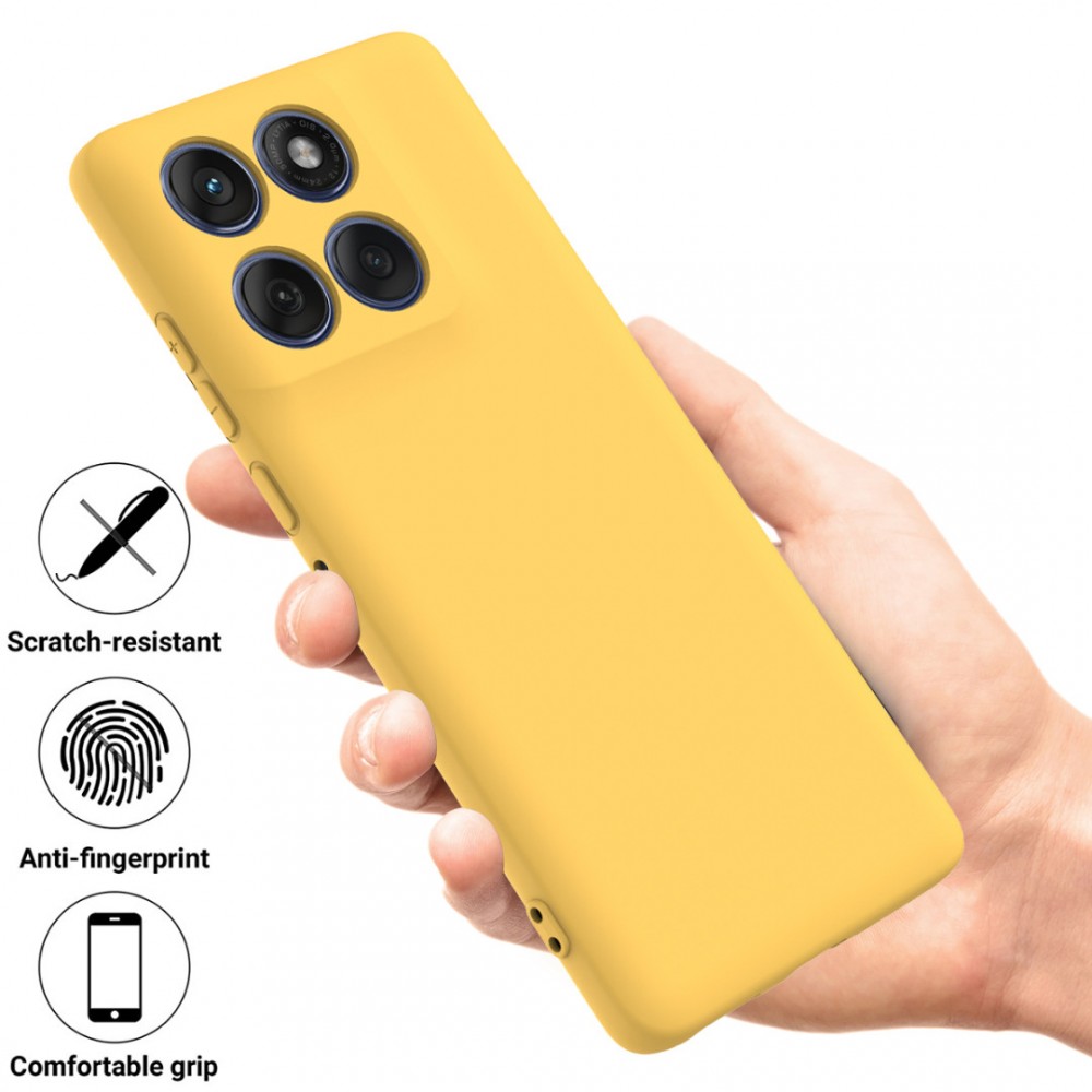 Калъф за Motorola Moto G87 / G77 / G67 5G от Течен Силикон с Мека Вътрешна Подплата и Скрийн Протектор – 4 цвята
