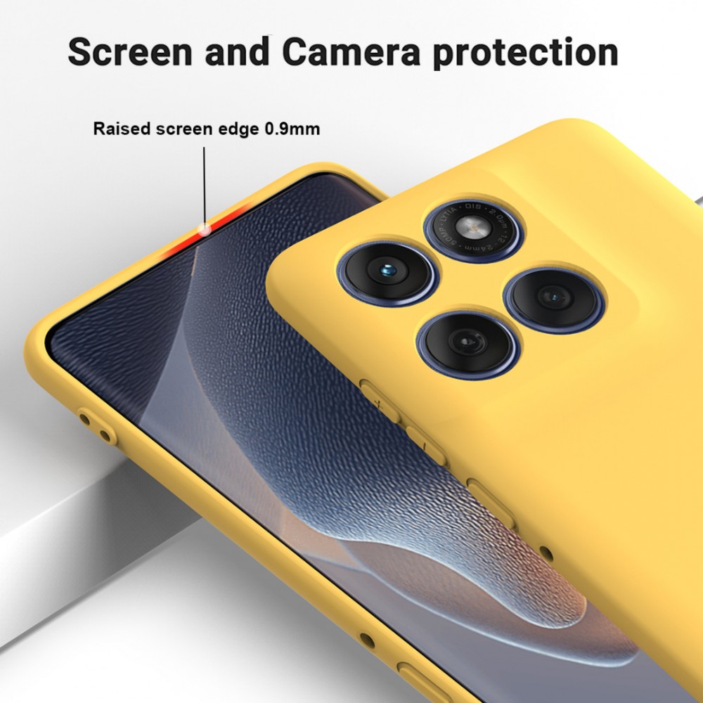 Калъф за Motorola Moto G87 / G77 / G67 5G от Течен Силикон с Мека Вътрешна Подплата и Скрийн Протектор – 4 цвята