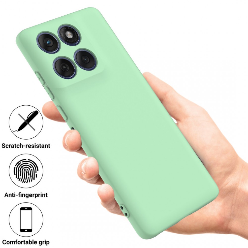 Калъф за Motorola Moto G87 / G77 / G67 5G от Течен Силикон с Мека Вътрешна Подплата и Скрийн Протектор – 4 цвята