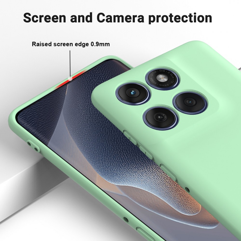 Калъф за Motorola Moto G87 / G77 / G67 5G от Течен Силикон с Мека Вътрешна Подплата и Скрийн Протектор – 4 цвята