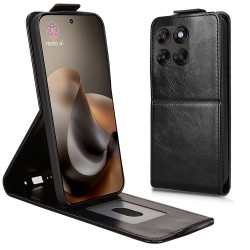 Калъф Тефтер за Motorola Moto G87 / G77 / G67 5G от PU Кожа с Вертикално Отваряне, Магнитно Закопчаване, Стойка и Джоб за Карта – 4 цвята