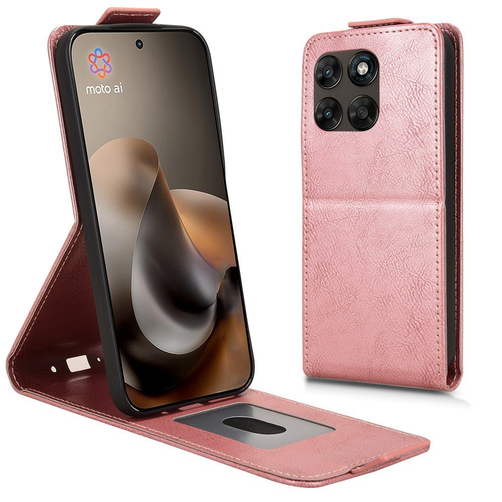 Калъф Тефтер за Motorola Moto G87 / G77 / G67 5G от PU Кожа с Вертикално Отваряне, Магнитно Закопчаване, Стойка и Джоб за Карта – 4 цвята