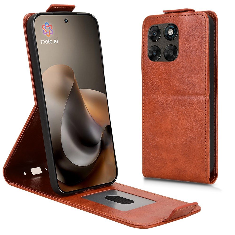 Калъф Тефтер за Motorola Moto G87 / G77 / G67 5G от PU Кожа с Вертикално Отваряне, Магнитно Закопчаване, Стойка и Джоб за Карта – 4 цвята
