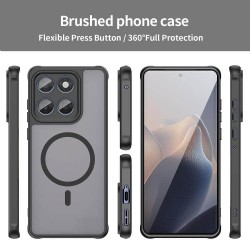 Калъф Fan Dun Series за Motorola Moto G87 / G77 / G67 5G от TPU и Матиран PC с MagSafe Магнитен Пръстен и Скрийн Протектор – 4 цвята