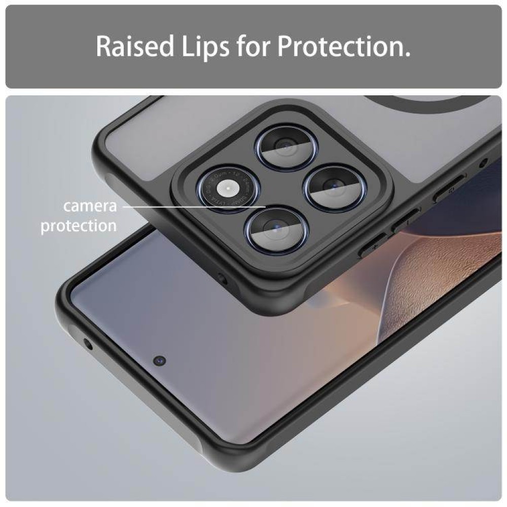Калъф Fan Dun Series за Motorola Moto G87 / G77 / G67 5G от TPU и Матиран PC с MagSafe Магнитен Пръстен и Скрийн Протектор – 4 цвята
