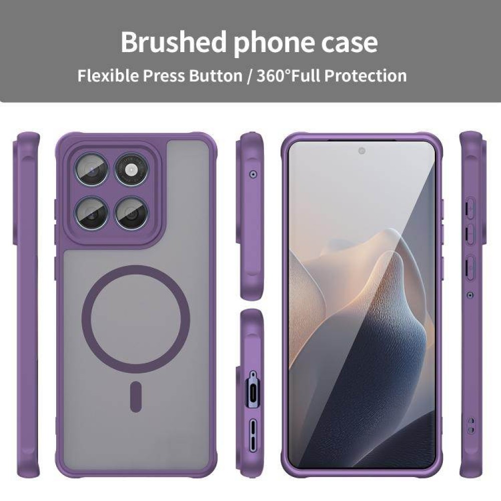 Калъф Fan Dun Series за Motorola Moto G87 / G77 / G67 5G от TPU и Матиран PC с MagSafe Магнитен Пръстен и Скрийн Протектор – 4 цвята