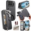 Калъф Портмоне за Motorola Moto G87 / G77 / G67 5G от PU Кожа и TPU с Цип, RFID Защита, MagSafe и Стойка – 5 цвята и Скрийн Протектор