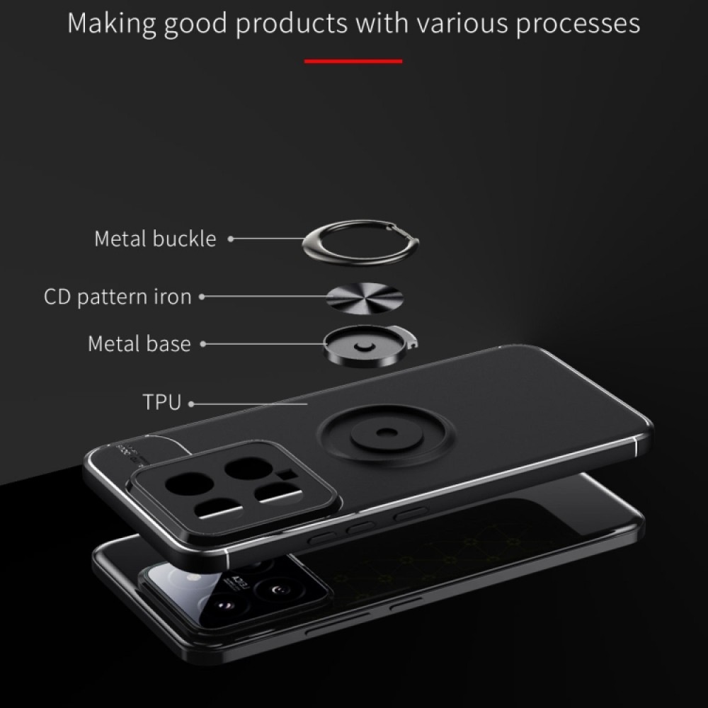 Xiaomi 14 Удароустойчив Ring Holder Калъф и Протектор
