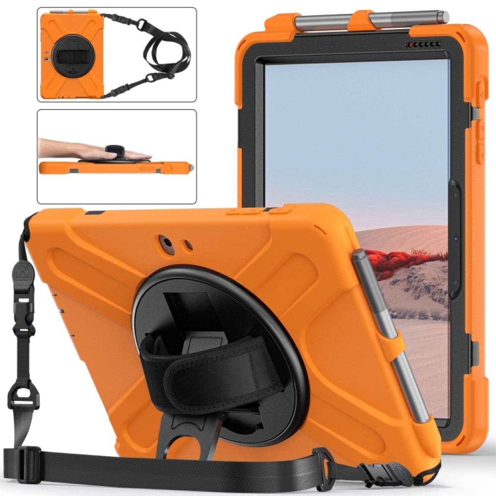Microsoft Surface Go 4 / 3 / 2 / 1 Tablet Case/Pen Slot /Hand Band/360° Swivel Kickstand Удароустойчив Калъф и Протектор