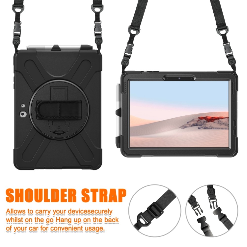 Microsoft Surface Go 4 / 3 / 2 / 1 Tablet Case/Pen Slot /Hand Band/360° Swivel Kickstand Удароустойчив Калъф и Протектор