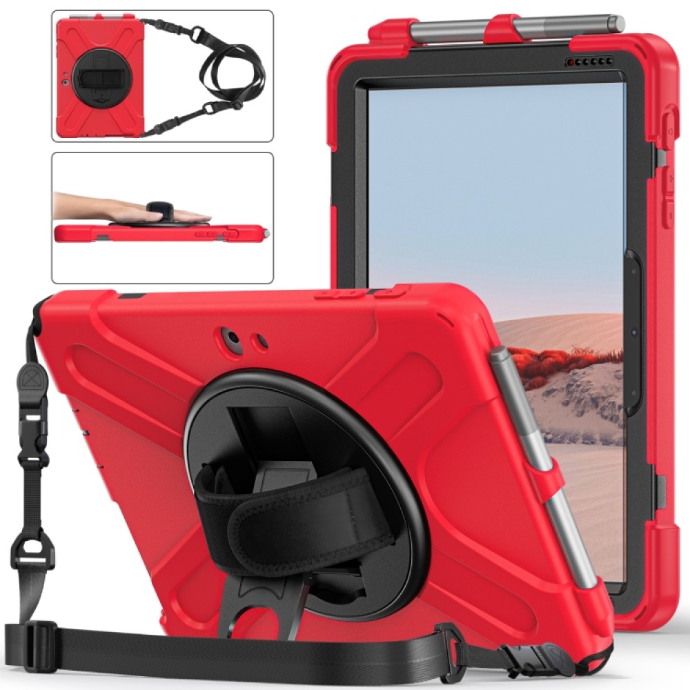 Microsoft Surface Go 4 / 3 / 2 / 1 Tablet Case/Pen Slot /Hand Band/360° Swivel Kickstand Удароустойчив Калъф и Протектор