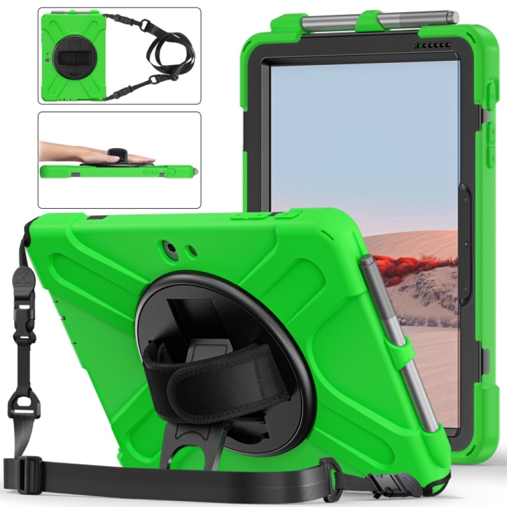 Microsoft Surface Go 4 / 3 / 2 / 1 Tablet Case/Pen Slot /Hand Band/360° Swivel Kickstand Удароустойчив Калъф и Протектор