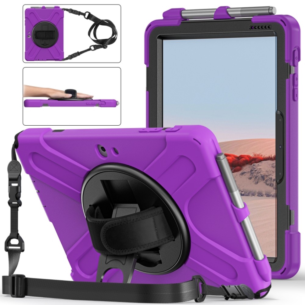 Microsoft Surface Go 4 / 3 / 2 / 1 Tablet Case/Pen Slot /Hand Band/360° Swivel Kickstand Удароустойчив Калъф и Протектор