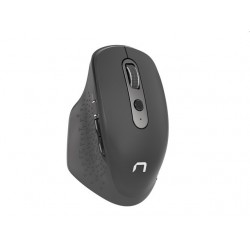 Natec Falcon - двурежимна безжична мишка, 3200 DPI, 6 бутона, Bluetooth + 2.4GHz - черна