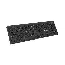 Natec Tang Безжична Slim Клавиатура с Bluetooth и 2.4 GHz, Silent – Black