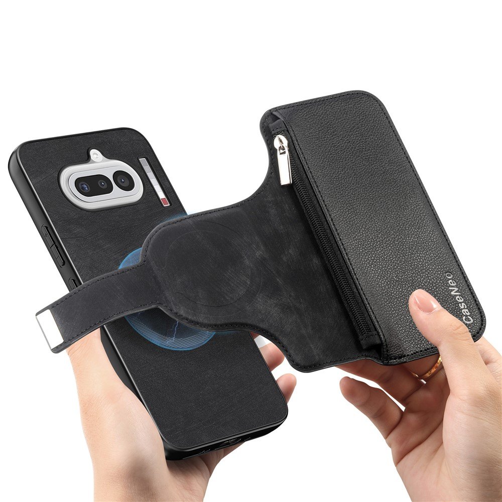 Калъф за Nothing Phone (4a) CASENEO MW-02 Магнитен Портфейл от PU Кожа с Отделящ се Калъф, RFID Защита и Скрийн Протектор – 6 цвята