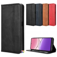 Oppo A5x 5G / 4G Retro Texture Wallet Калъф и Протектор