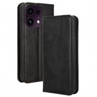 Калъф за Oppo Reno16 FS 5G / Reno16 F 5G Тефтер от Ретро PU Кожа + TPU с Портфейл, Стойка и Скрийн Протектор – 4 цвята