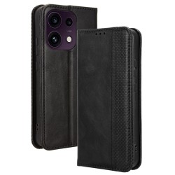 Калъф за Oppo Reno16 FS 5G / Reno16 F 5G Тефтер от Ретро PU Кожа + TPU с Портфейл, Стойка и Скрийн Протектор – 4 цвята