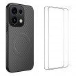 Калъф за Oppo Reno16 FS 5G / Reno16 F 5G WANLONFENG TQ1 Series Магнитен PC + TPU с Карбонова Текстура и Скрийн Протектор – 5 цвята