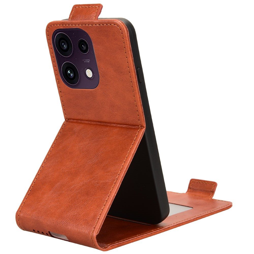 Калъф за Oppo Reno16 FS 5G / Reno16 F 5G Тефтер с Вертикално Отваряне, Магнитно Затваряне, Стойка, Слот за Карта и Скрийн Протектор – 4 цвята