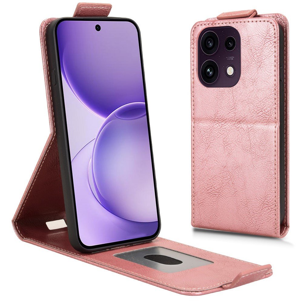 Калъф за Oppo Reno16 FS 5G / Reno16 F 5G Тефтер с Вертикално Отваряне, Магнитно Затваряне, Стойка, Слот за Карта и Скрийн Протектор – 4 цвята
