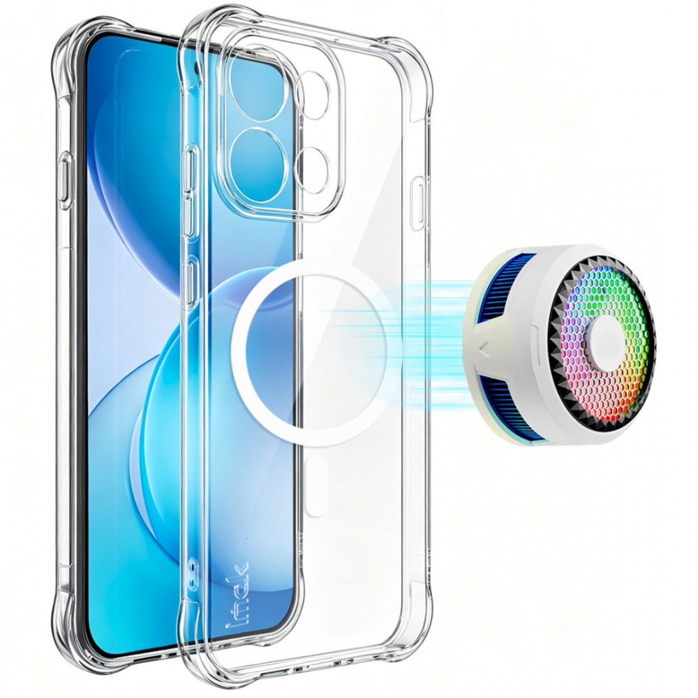 Калъф за Oppo Reno16 FS 5G / Reno16 F 5G IMAK Магнитен Удароустойчив TPU Прозрачен със Скрийн Протектор