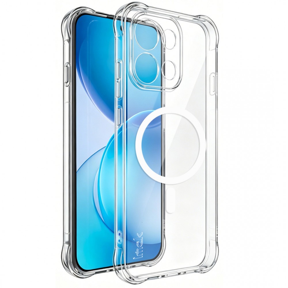 Калъф за Oppo Reno16 FS 5G / Reno16 F 5G IMAK Магнитен Удароустойчив TPU Прозрачен със Скрийн Протектор