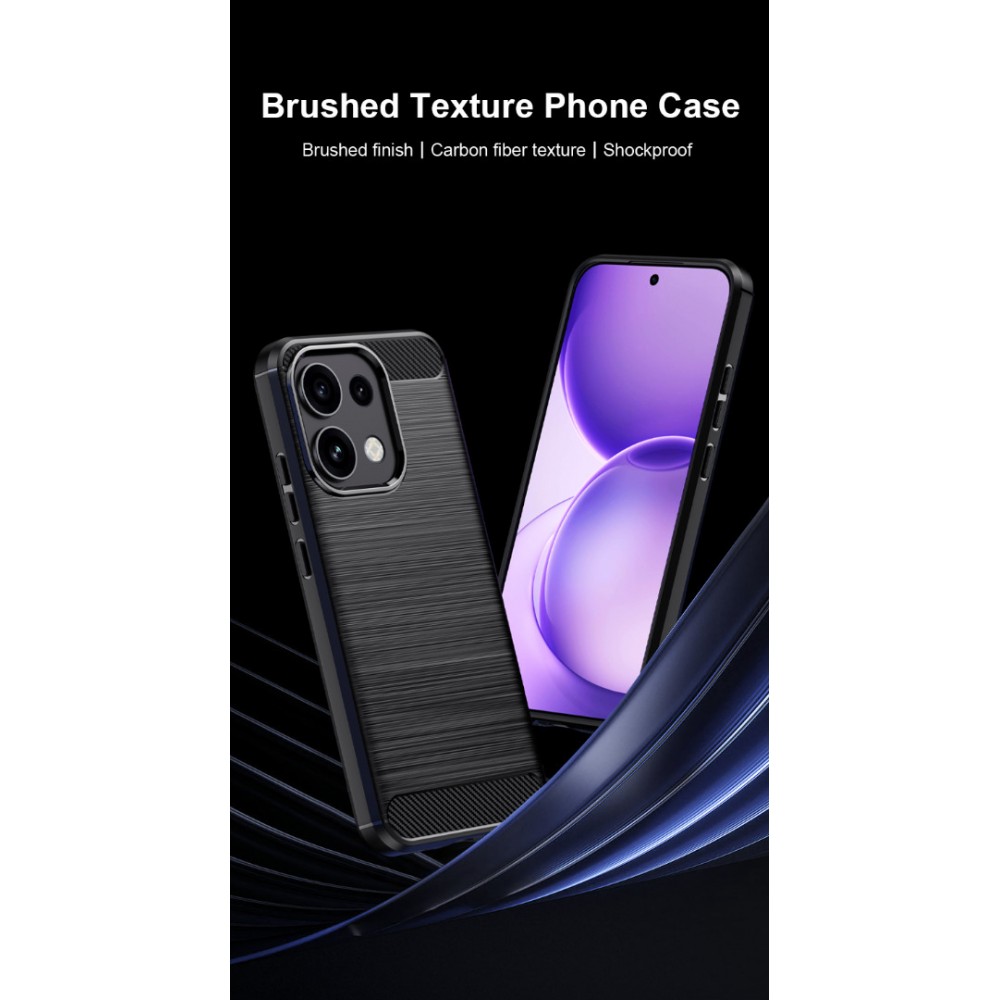 Калъф за Oppo Reno16 FS 5G / Reno16 F 5G TPU с Карбонова Текстура и Скрийн Протектор – 3 цвята