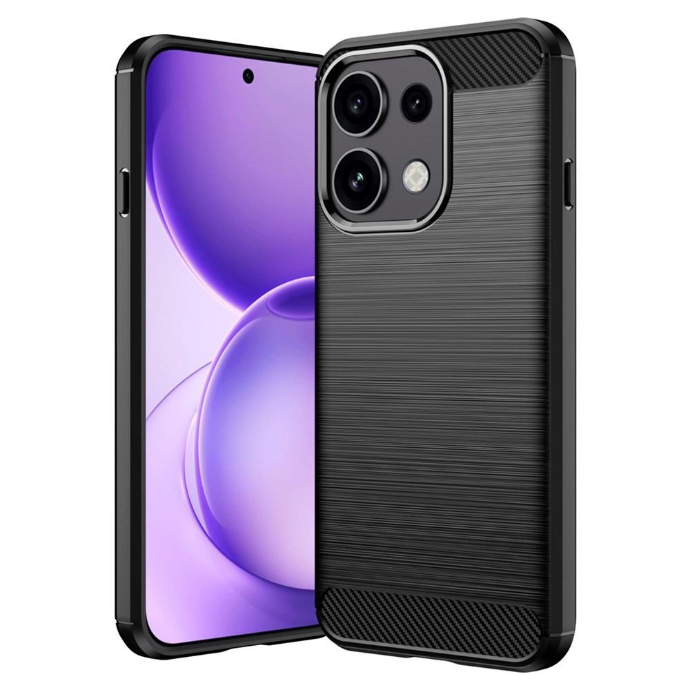 Калъф за Oppo Reno16 FS 5G / Reno16 F 5G TPU с Карбонова Текстура и Скрийн Протектор – 3 цвята