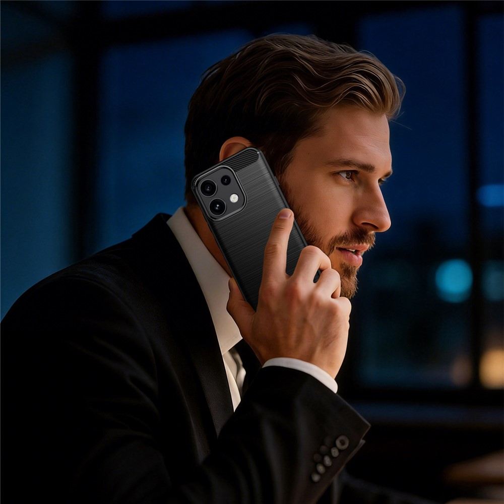 Калъф за Oppo Reno16 FS 5G / Reno16 F 5G TPU с Карбонова Текстура и Скрийн Протектор – 3 цвята