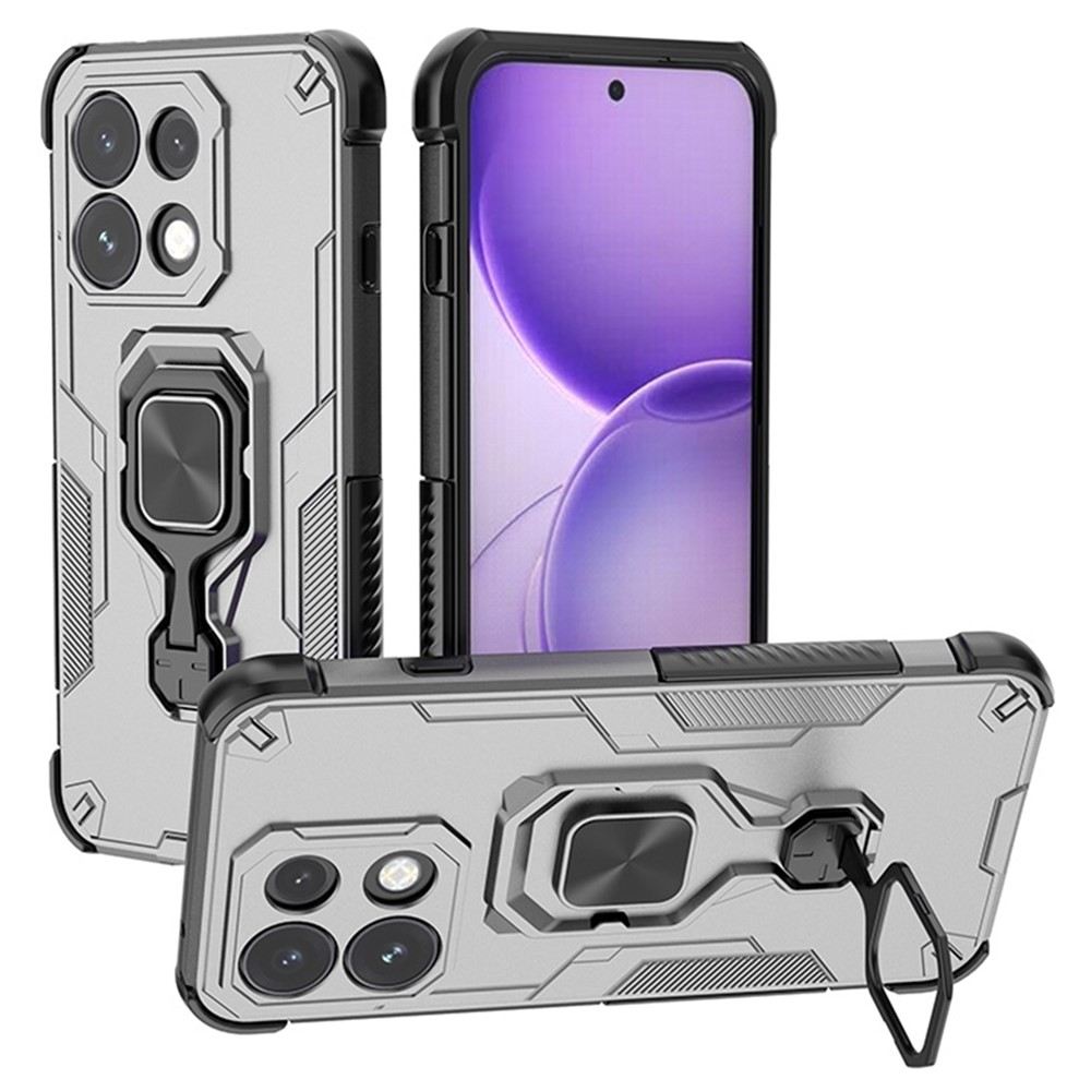 Калъф за Oppo Reno16 FS 5G / Reno16 F 5G Удароустойчив PC + TPU с Въртяща Стойка, Магнитен Държач и Скрийн Протектор – 5 цвята