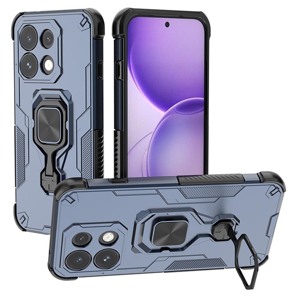 Калъф за Oppo Reno16 FS 5G / Reno16 F 5G Удароустойчив PC + TPU с Въртяща Стойка, Магнитен Държач и Скрийн Протектор – 5 цвята
