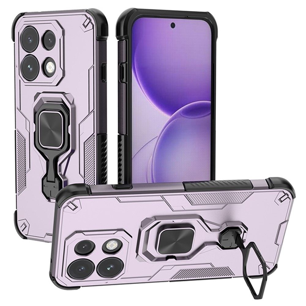 Калъф за Oppo Reno16 FS 5G / Reno16 F 5G Удароустойчив PC + TPU с Въртяща Стойка, Магнитен Държач и Скрийн Протектор – 5 цвята