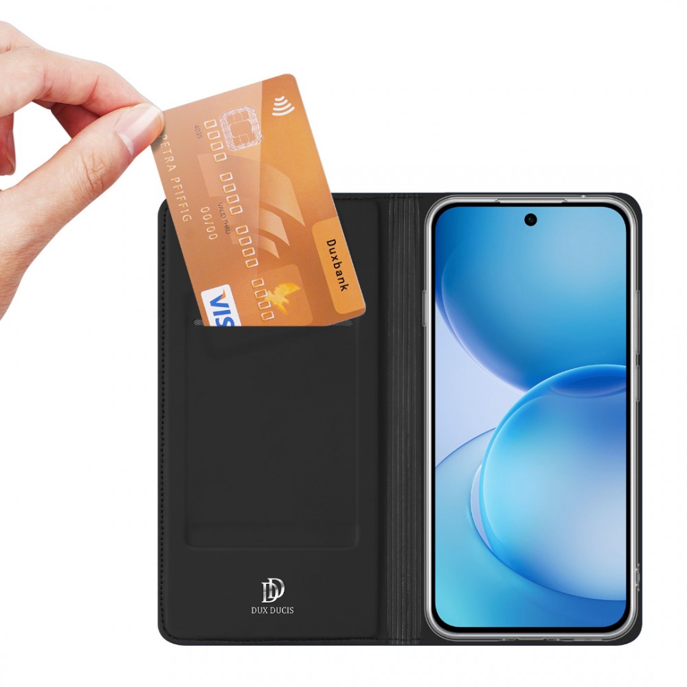 Калъф за Oppo Reno16 FS 5G / Reno16 F 5G DUX DUCIS Skin Pro Серия от Кожа + TPU с Поставка, Слот за Карта и Скрийн Протектор – 2 цвята