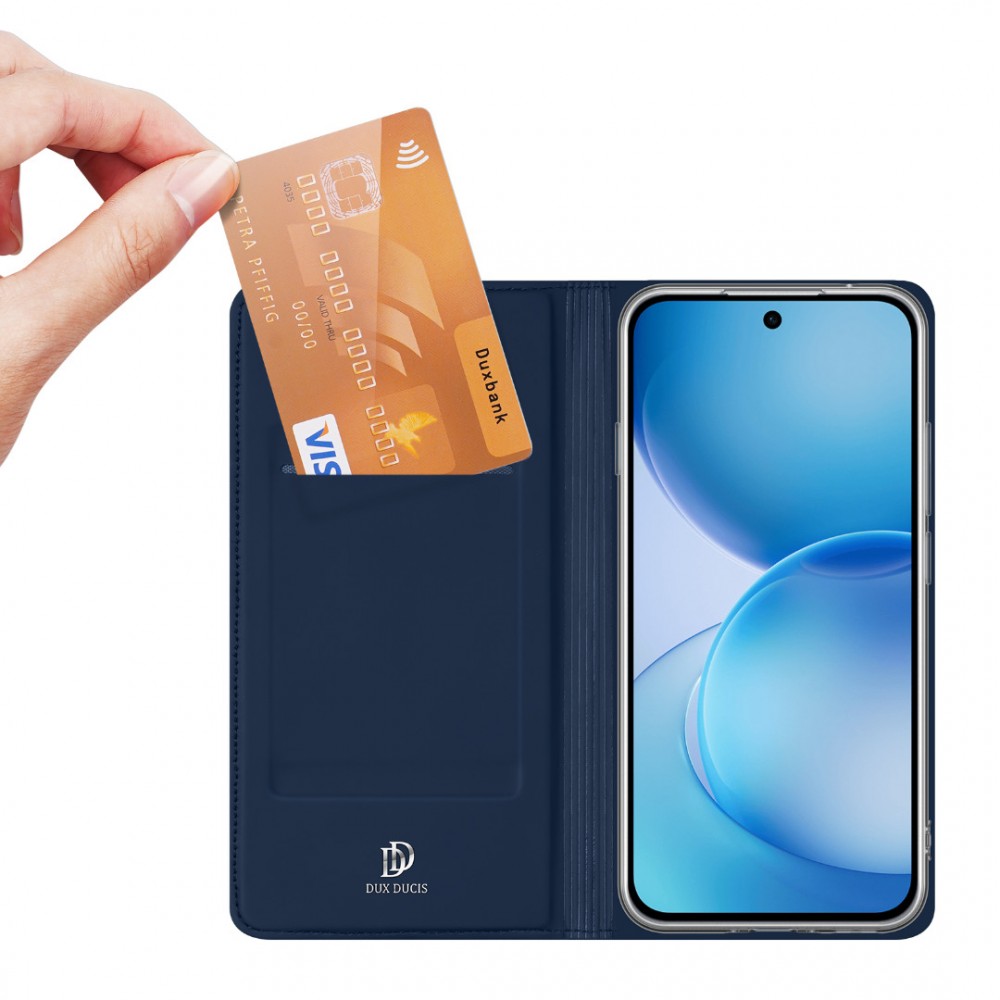 Калъф за Oppo Reno16 FS 5G / Reno16 F 5G DUX DUCIS Skin Pro Серия от Кожа + TPU с Поставка, Слот за Карта и Скрийн Протектор – 2 цвята