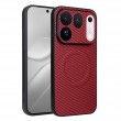 Калъф за Oppo Find X10 Pro Max 5G от PC + TPU с Карбонова Текстура, Метален Пръстен за Магнитна Стойка и Скрийн Протектор – 4 цвята