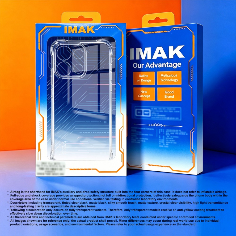 Калъф за Oppo Find X10 Pro Max 5G IMAK от TPU с Въздушни Възглавници и Скрийн Протектор – Прозрачен