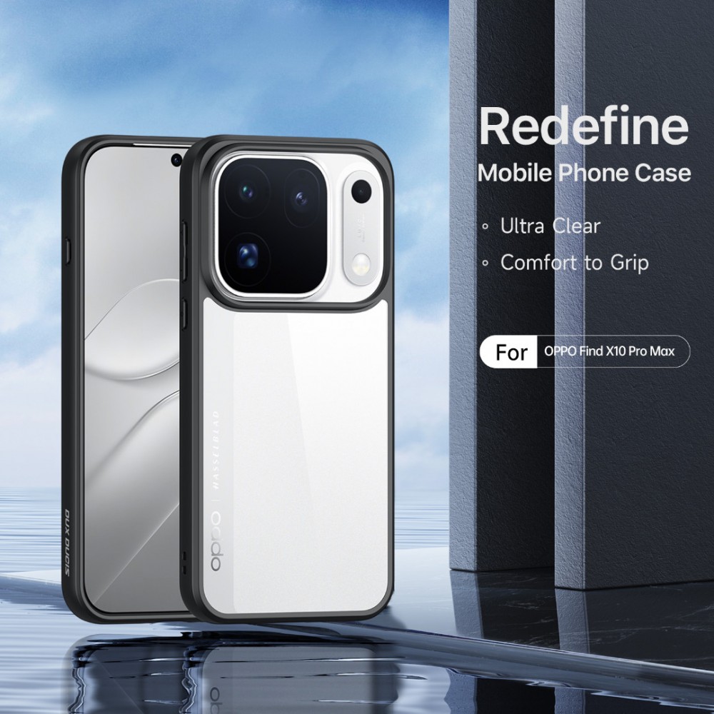 Калъф за Oppo Find X10 Pro Max 5G DUX DUCIS Aimo PC + TPU със SGS Тест за Падане 1,2 m – Черен